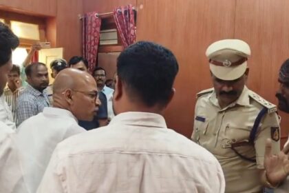 ಸಚಿವ ಶರಣಪ್ರಕಾಶ ಪಾಟೀಲ್,ಕಾರ್ಯಕರ್ತನ ನಡುವೆ ಮಾತಿನ ಚಕಮಕಿ