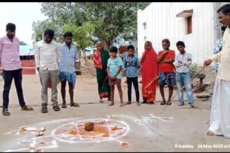 ಮಾವಿನಬಾವಿ-ಗ್ರಾಮಮಧ್ಯ ವಾಮಾಚಾರ ಬೆಚ್ಚಿಬಿದ್ದ ಜನತೆ*-