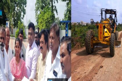 ರೈತರ ವಿರೋಧ ರಾಷ್ಟ್ರೀಯ  ಹೆದ್ದಾರಿ ಕಾಮಗಾರಿ ಪೊಲೀಸ ಬಂದೋಬಸ್ತನಲ್ಲಿ ಆರಂಭ