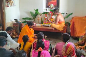 ಸತ್ಯನಾರಾಯಣಪೂಜೆ ಮಾಡುವುದರಿಂದ ಸಕಲರಿಗೂ ಒಳಿತಾಗುತ್ತದೆ- ಹನಮಯ್ಯ ತಾತ