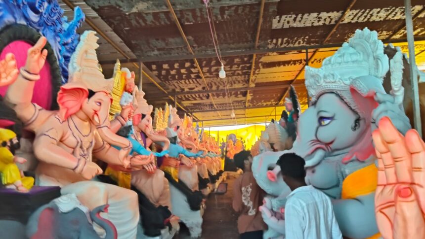 ಪಿಒಪಿ ಗಣೇಶಮೂರ್ತಿ ಭರ್ಜರಿ ತಯಾರಿ, ವ್ಯಾಪಾರ ಬಲುಜೋರು,ತಡೆಯುವವರು ಯಾರು?